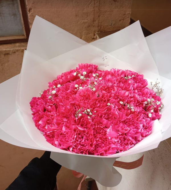 PINK CARNATIONS  BOUQUETS