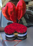 LARGE HEART BOX WITH BALLOONS