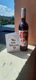 DELUSH RED WINE WITH CARD