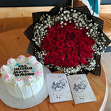 BIRTHDAY CAKE & FLOWERS