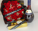 FLOWERS, ROBERTSON WINE WITH FERRERO ROCHER CHOCOLATES COMBO