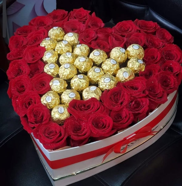 MEDIUM HEART BOX WITH CHOCOLATES