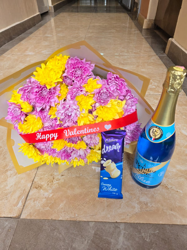 MIXED MUMS, CHOCOLATE & NON-ALCOHOLIC WINE