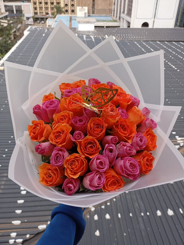 ORANGE & PINK BLOOMS