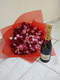 80 ROSES WITH MOET