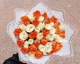 WHITE & ORANGE BOUQUET