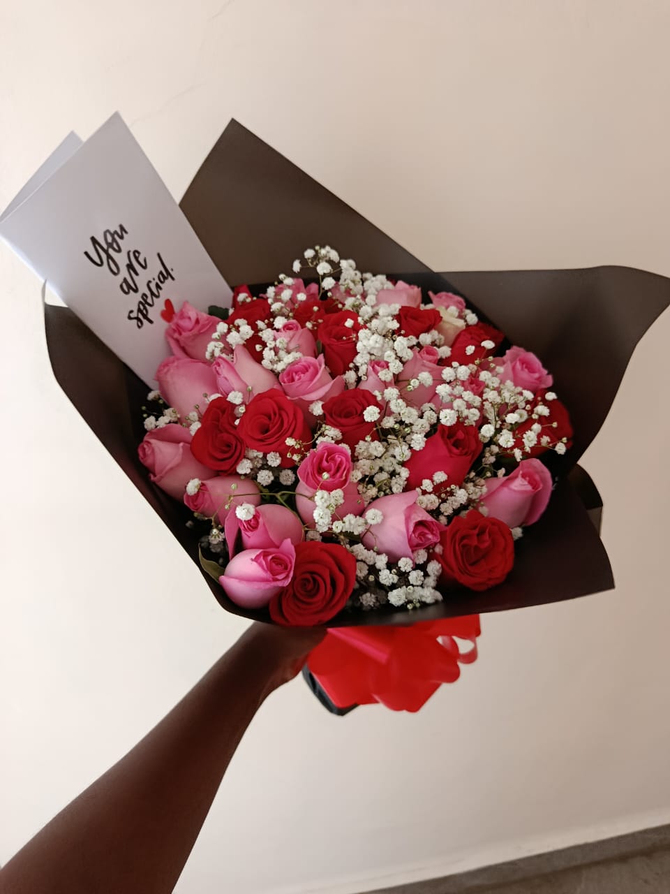 PINK & RED ROSES COMBO