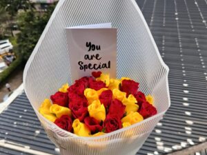 20 RED & YELLOW ROSES