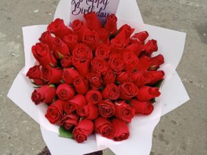 50 RED ROSES